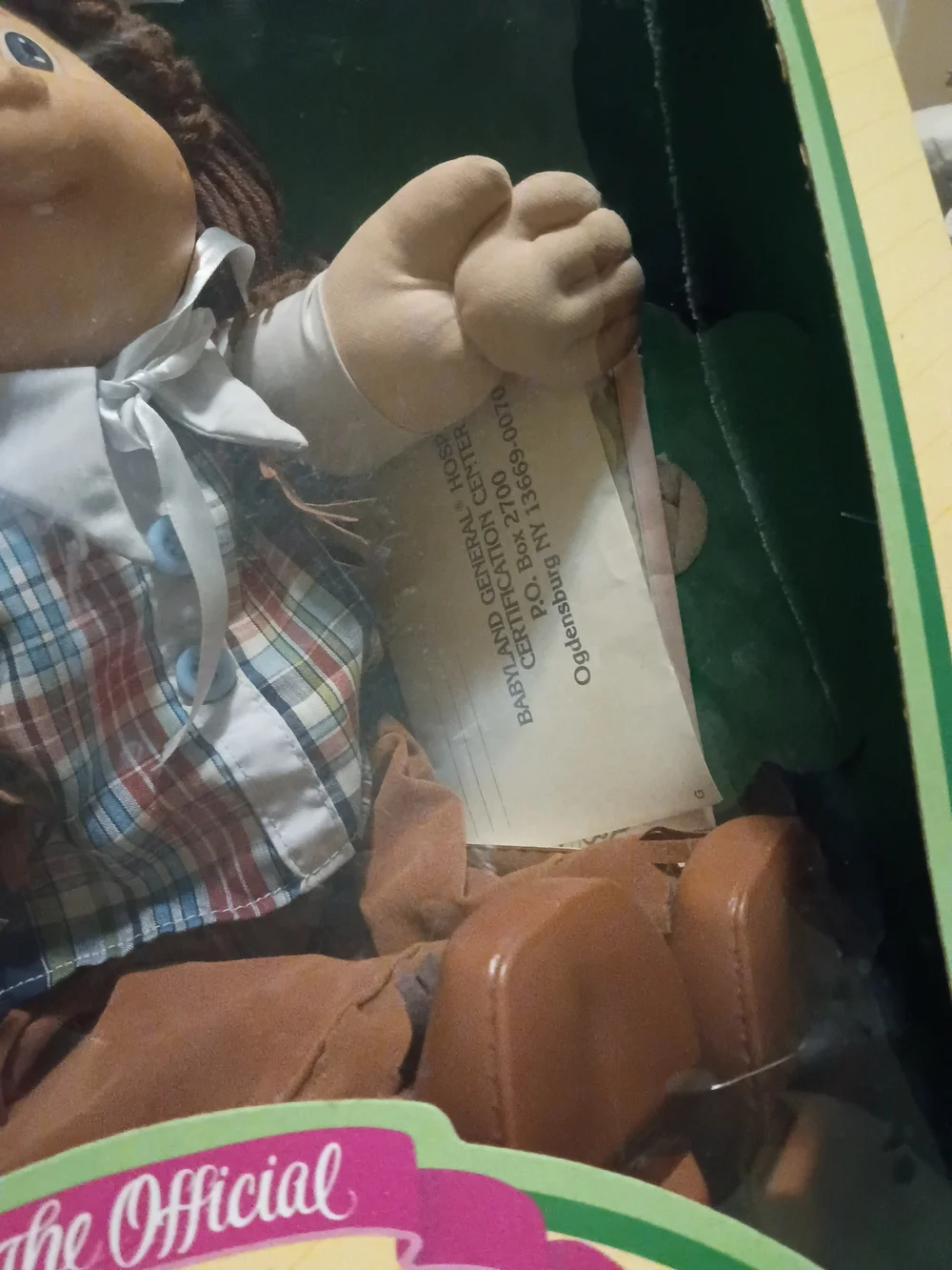 Violet Katrine Original Cabbage Patch Doll In Original Box
